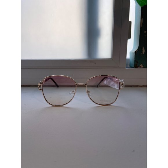 Desert Daze Round Frame‎ Metal Frame Gradient Lens Temple Design Sunglasses Pink main image 7